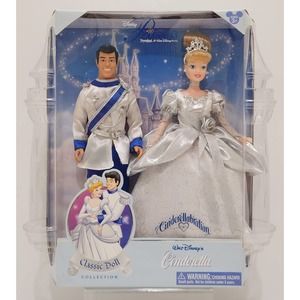 RARE Disney Classic Doll Collection Cinderellabration - CINDERELLA & PRINCE SET